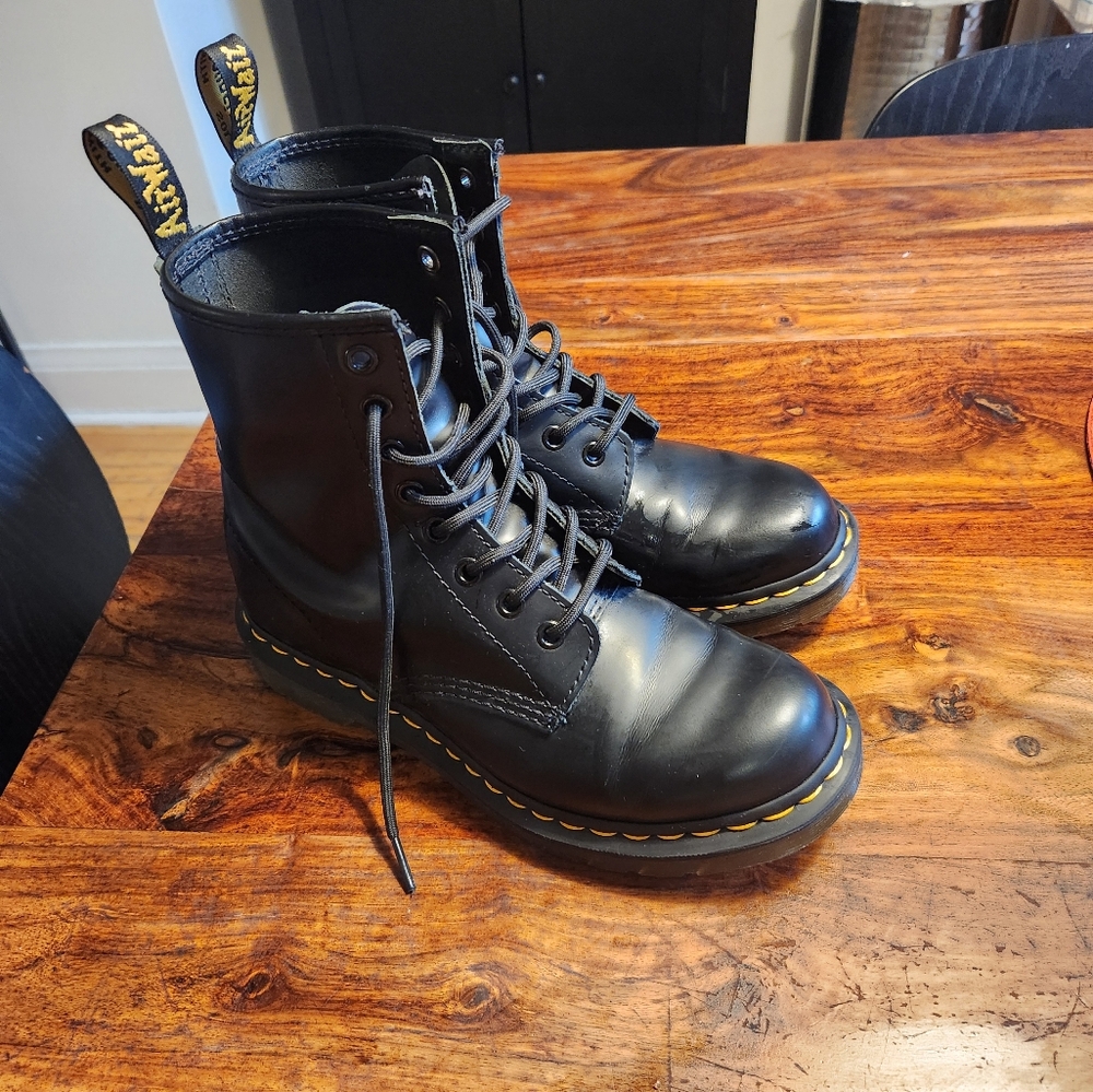 Dr. Martens Black Leather Boots
